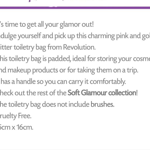 Revolution Beauty Soft Glamour Cosmetic Case - Picture 4 of 4